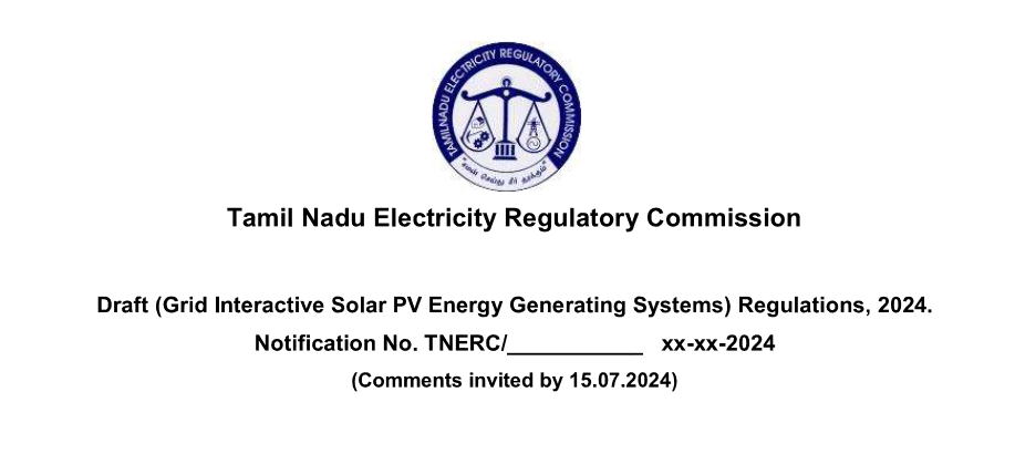 TNERC Proposes New Regulations for Grid Interactive Solar PV Energy Generating Systems in Tamil Nadu